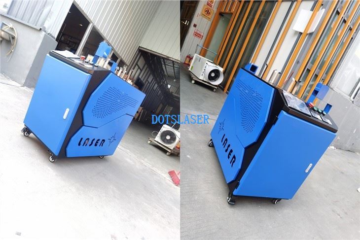 blue handheld welding machine